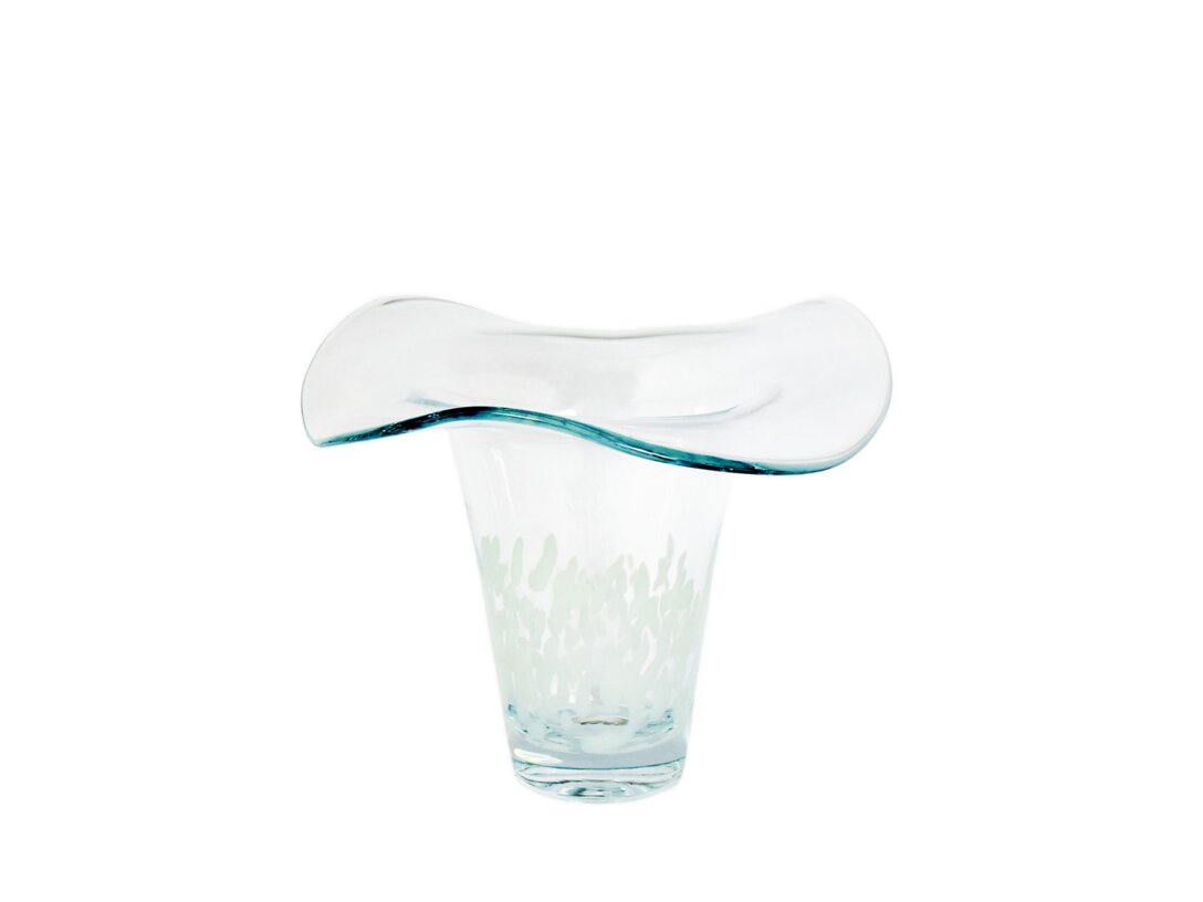 Wazon Kler Accessories Etero 28 cm, kolor transparentny, materiał szkło