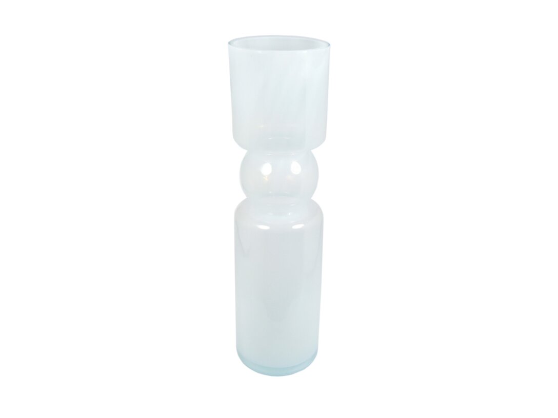 Wazon Kler Accessories Nuvola 60 cm, kolor biały, materiał szkło