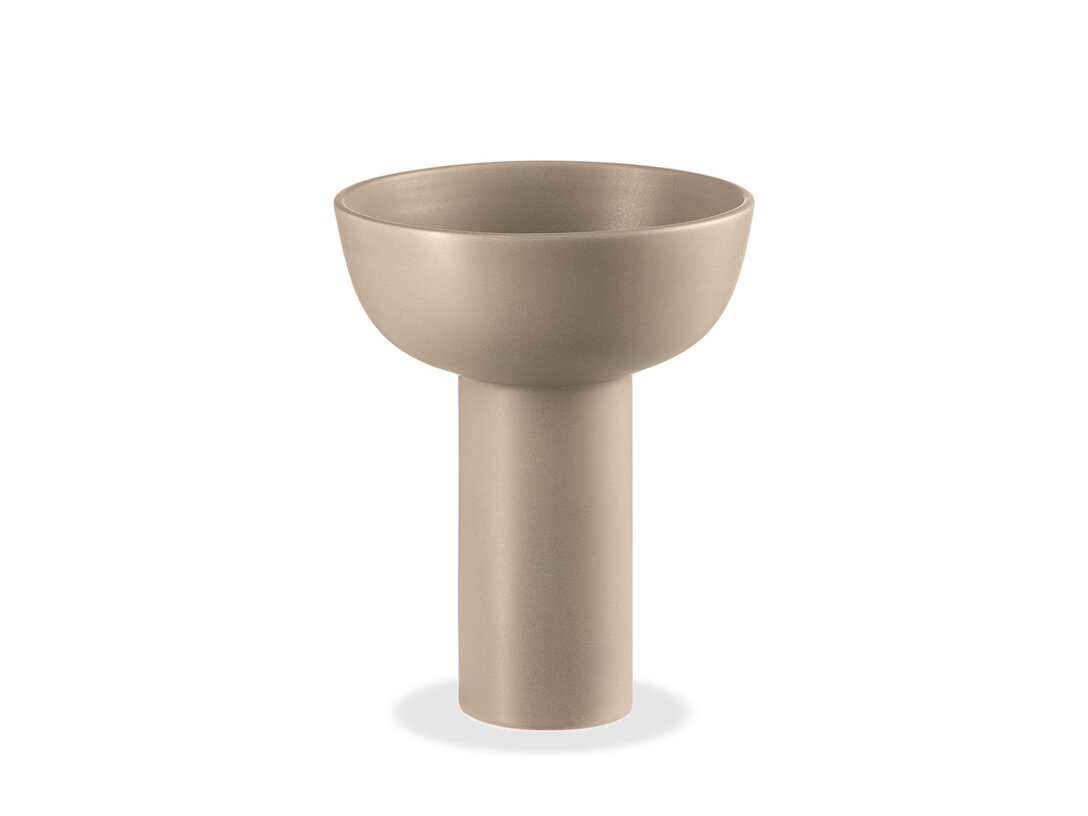 Váza Blomus Miyabi 21 cm, barva béžová, materiál 