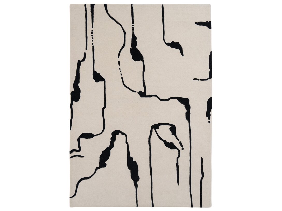 Koberec Kler Accessories Canyon obdélníkový 160x230 cm, barva krémová, materiál vlna