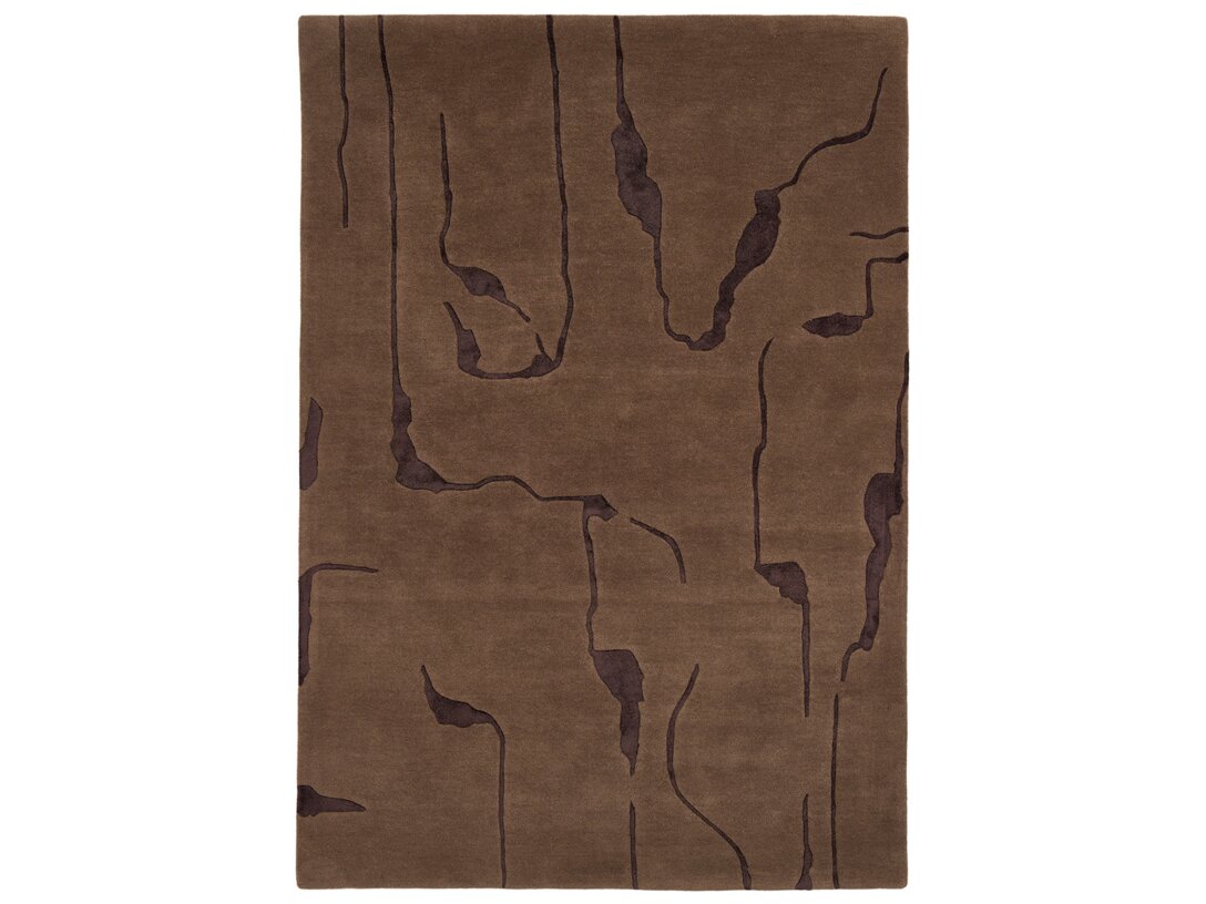 Koberec Kler Accessories Canyon obdélníkový 160x230 cm, barva hnědá, materiál vlna
