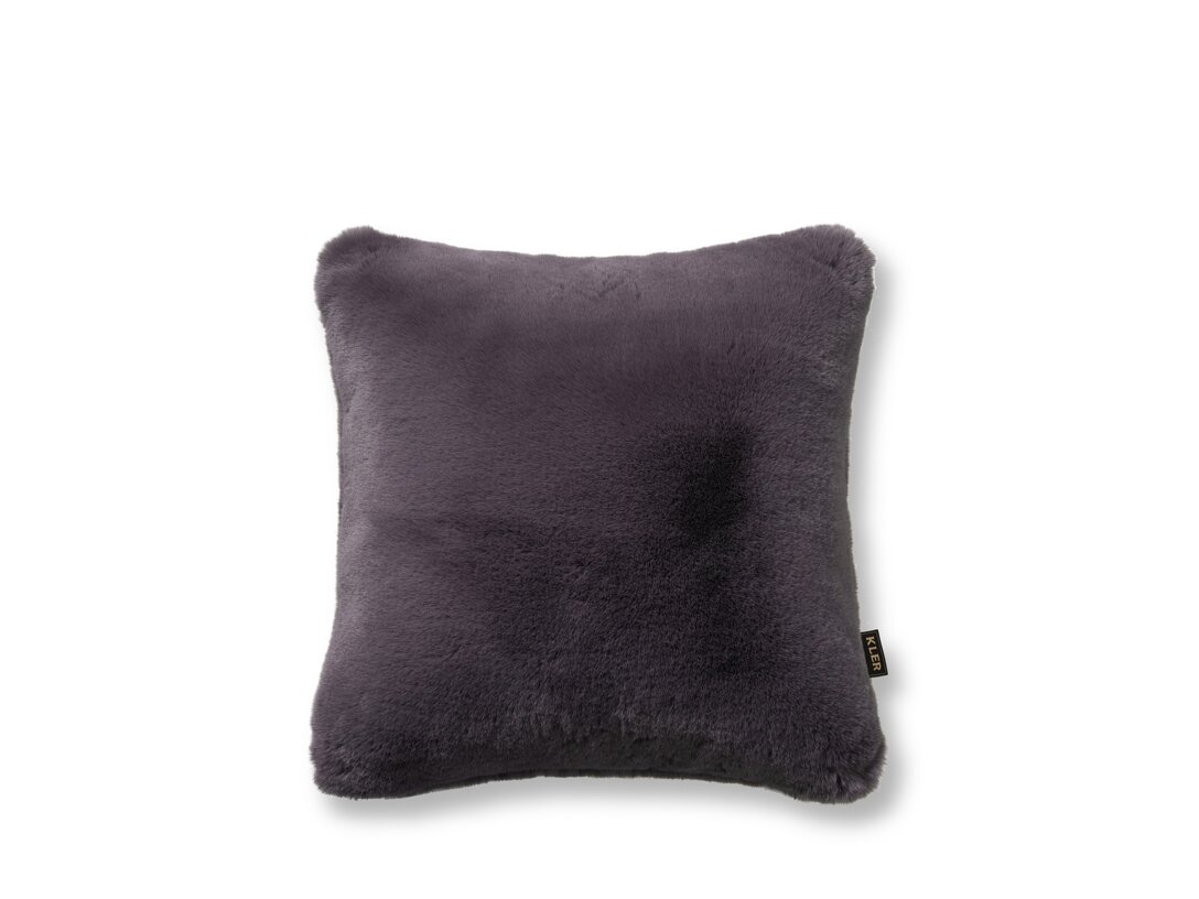 Dekorační polštář Kler Accessories Morbido 50x50 cm, barva fialová, materiál tkanina