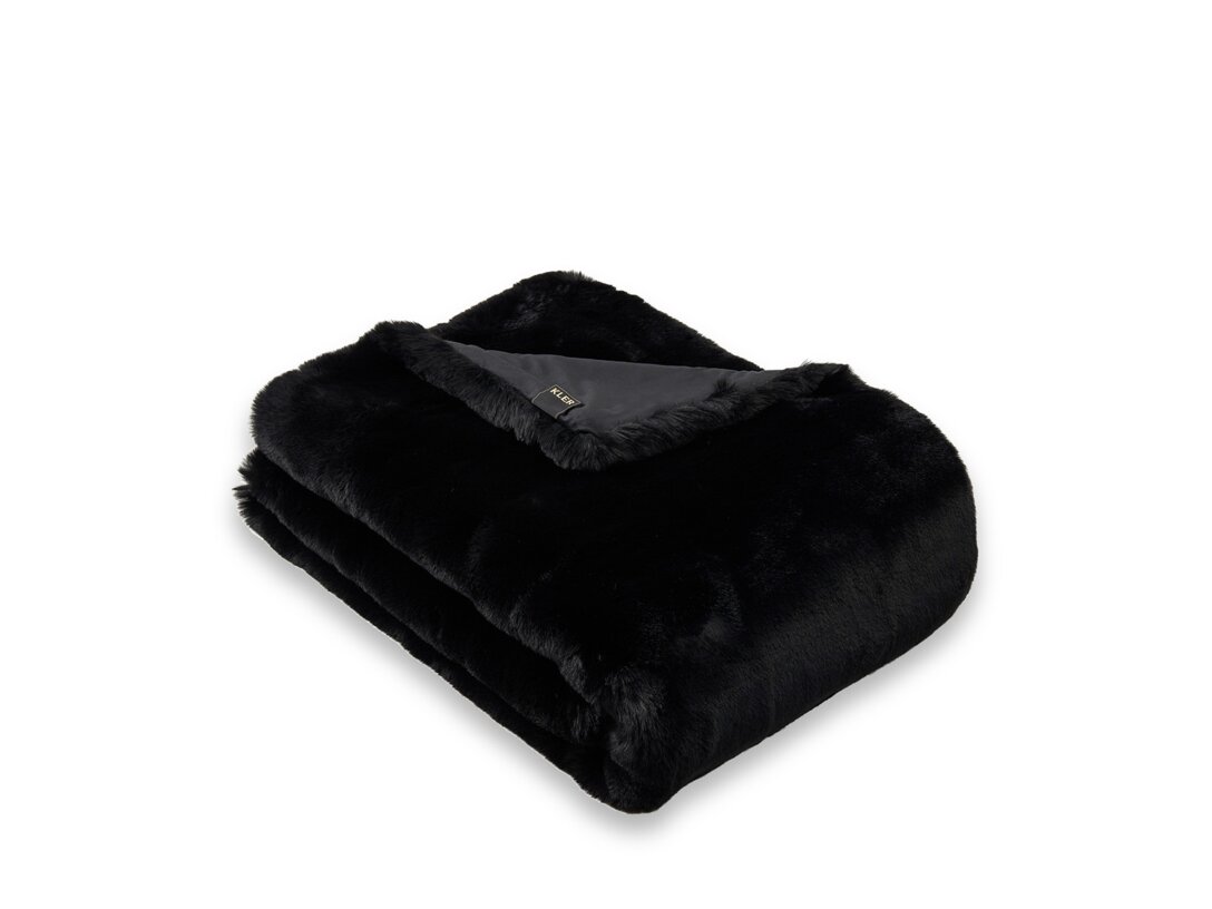 Přehoz Kler Accessories Morbido 150x200 cm, barva černá, materiál tkanina