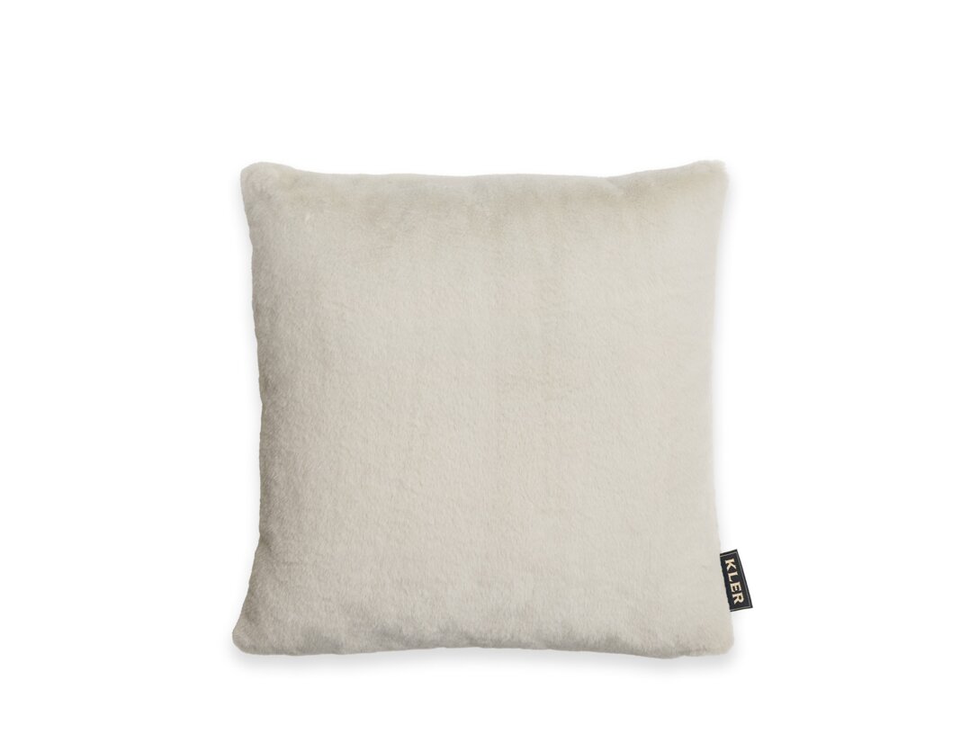Poduszka dekoracyjna Kler Accessories Carino 45x45 cm, kolor taupe, materiał tkanina