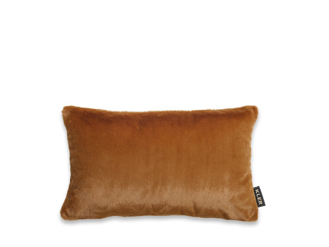 Poduszka dekoracyjna Kler Accessories Carino 30x50 cm, kolor brązowy, materiał tkanina