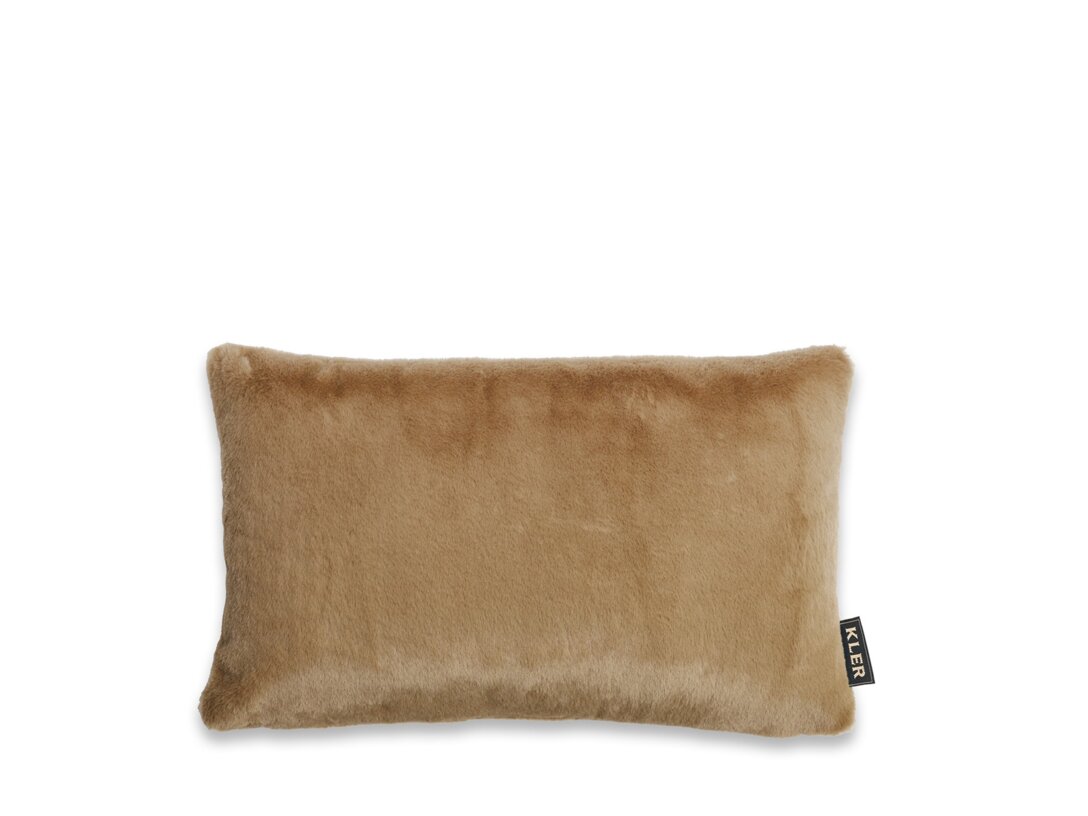 Poduszka dekoracyjna Kler Accessories Carino 30x50 cm, kolor brązowy, materiał tkanina