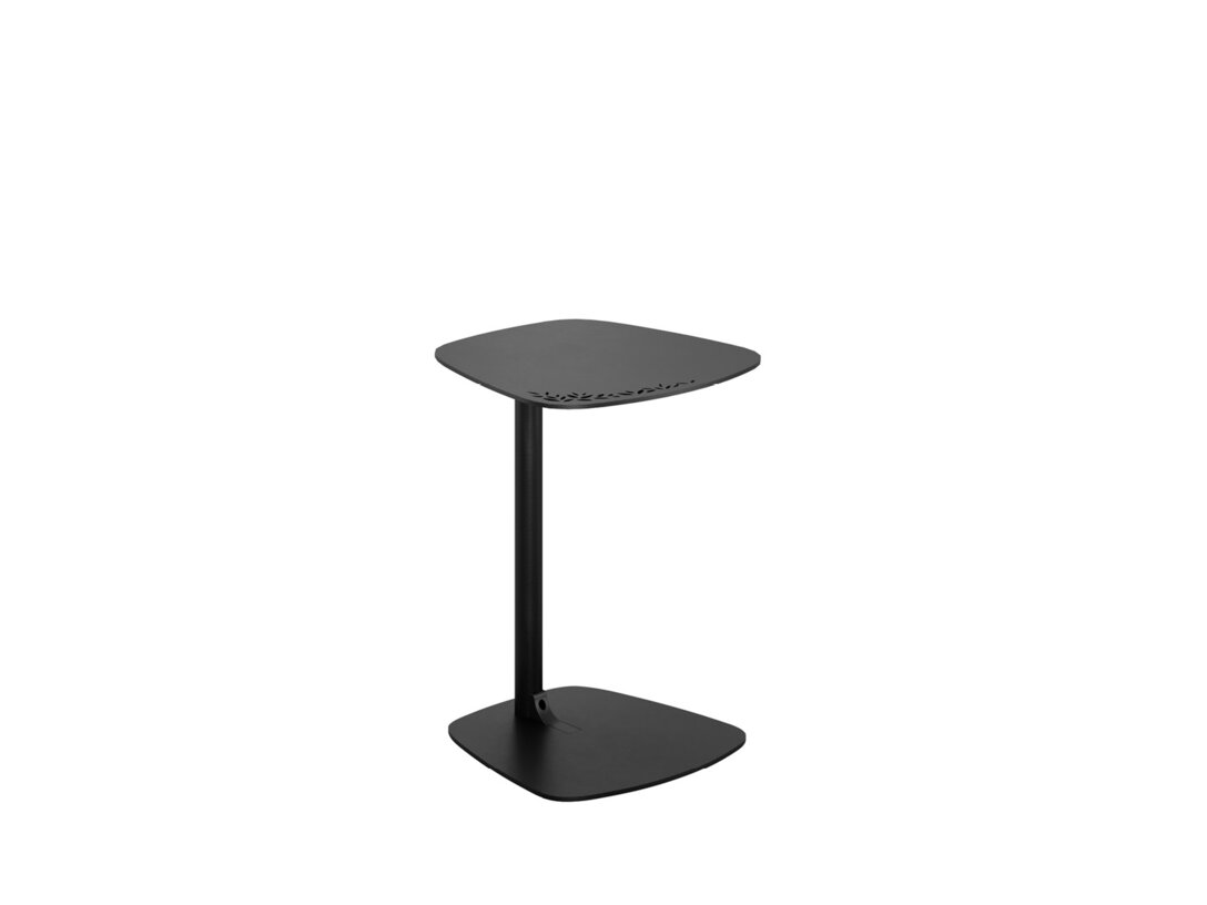 Stolik pomocniczy Artie Ucello 40 cm x 39 cm, śr. , kolor czarny, materiał aluminium
