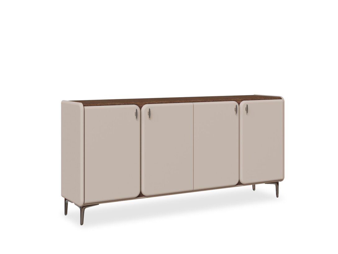 Komoda Kler Giovanni, barva béžová, materiál deska MDF - deska MDF