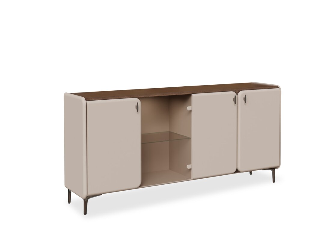 Komoda Kler Giovanni, kolor beżowy, materiał płyta MDF - płyta MDF