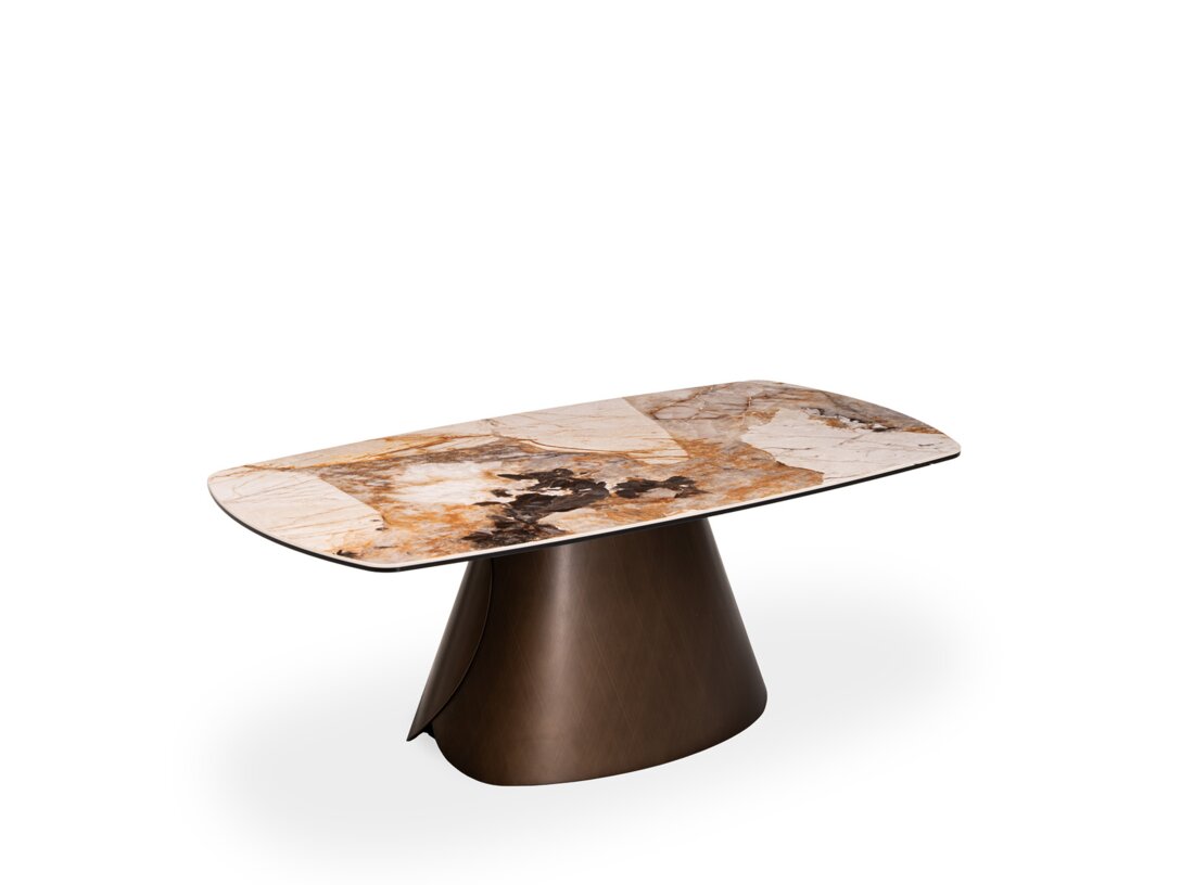Stolek konferenční Livori Home Ledro 120 cm x 60 cm, prům. , barva vícebarevné, materiál keramika