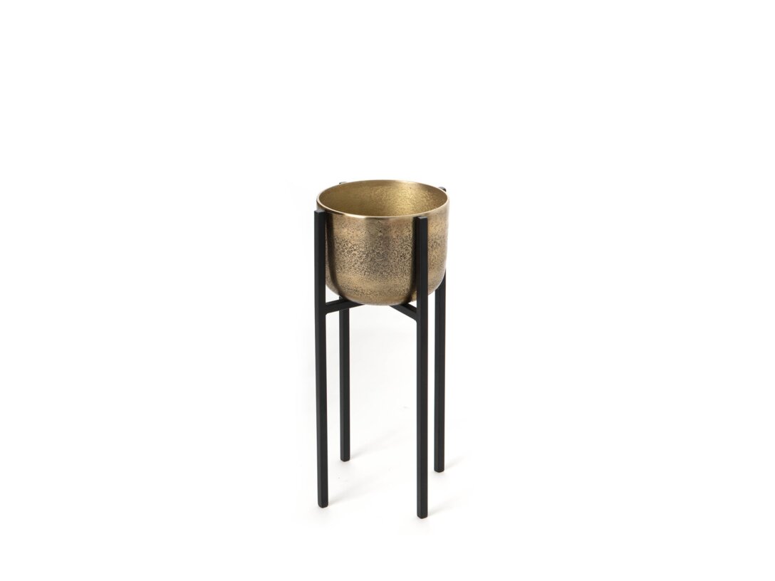 Květináč Kler Accessories Sorte 55 cm, barva zlatá, materiál kov