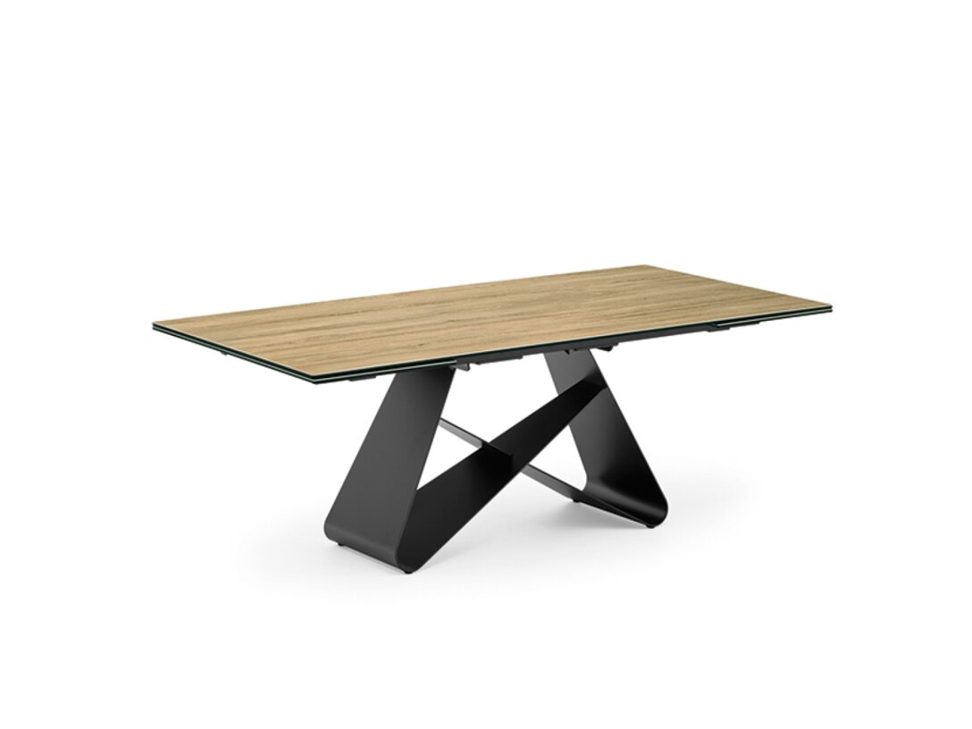 Stół rozkładany Connubia Gemini 160/200/240 cm x 90 cm, śr. , kolor brązowy, materiał ceramika, rozkładanie tak