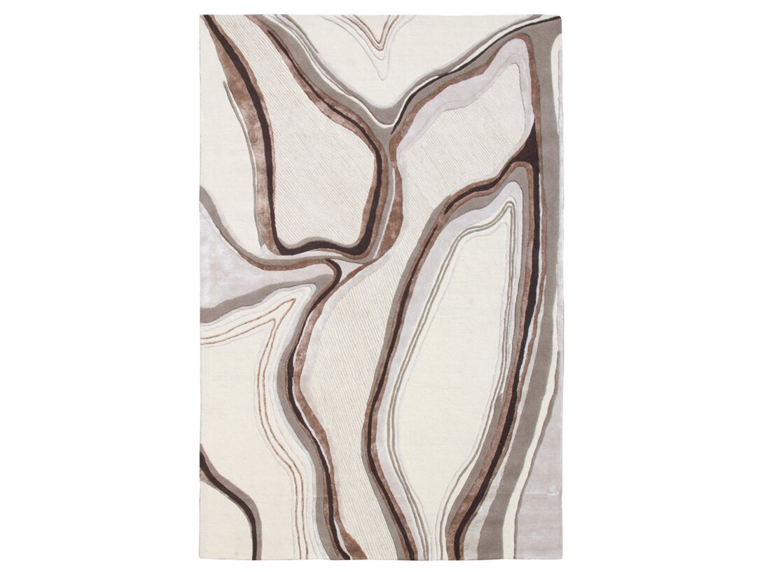 Koberec Kler Accessories Lava obdélníkový 160x230 cm, barva béžová, materiál vlna