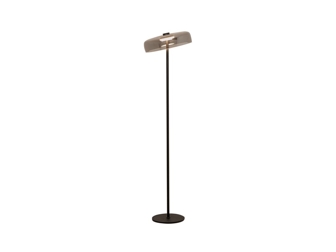 Lampa stojací Kler Accessories Giulia LED 15W, barva černá, materiál sklo