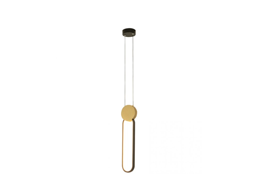 Lampa závěsná Kler Accessories Giorgia LED 13 W, barva zlatá, materiál hliník
