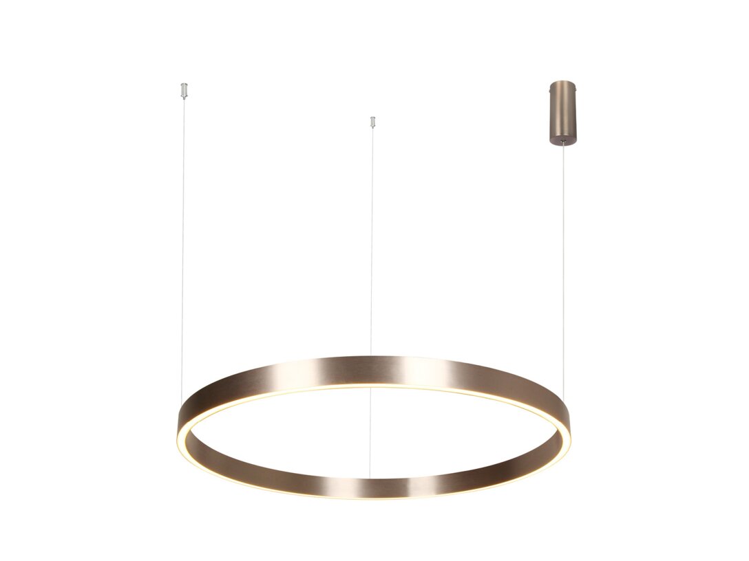Lampa závěsná Kler Accessories Germana LED 70 W, barva hnědá, materiál hliník