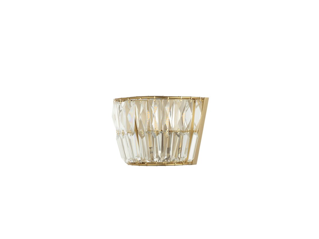 Kinkiet Kler Accessories Gelsa LED G9, kolor złoty, materiał szkło