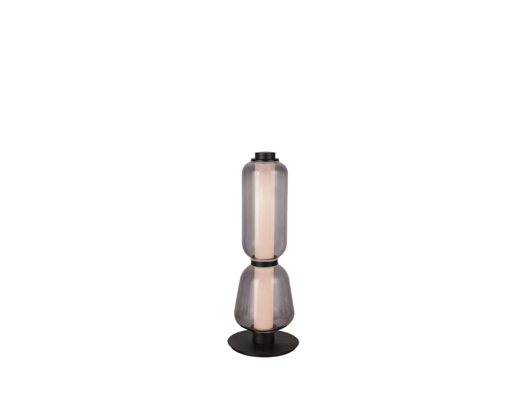 Lampa stołowa Kler Accessories Giuseppina LED 7 W, kolor szary, materiał szkło