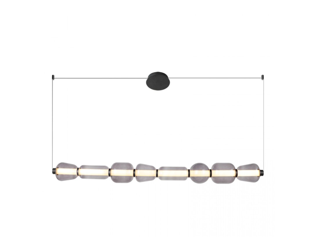 Lampa wisząca Kler Accessories Giuseppina LED 37 W, kolor szary, materiał szkło