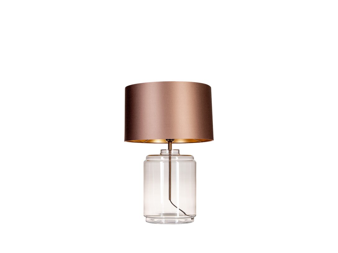Lampa stolní Kler Accessories Sofia 1xE27, max. 60W (žárovka není součástí balení), barva šedá, materiál sklo