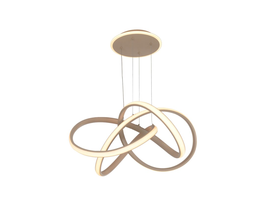 Lampa wisząca Kler Accessories Bandol LED 60W 6400 lm 3000K, kolor beżowy, materiał metal