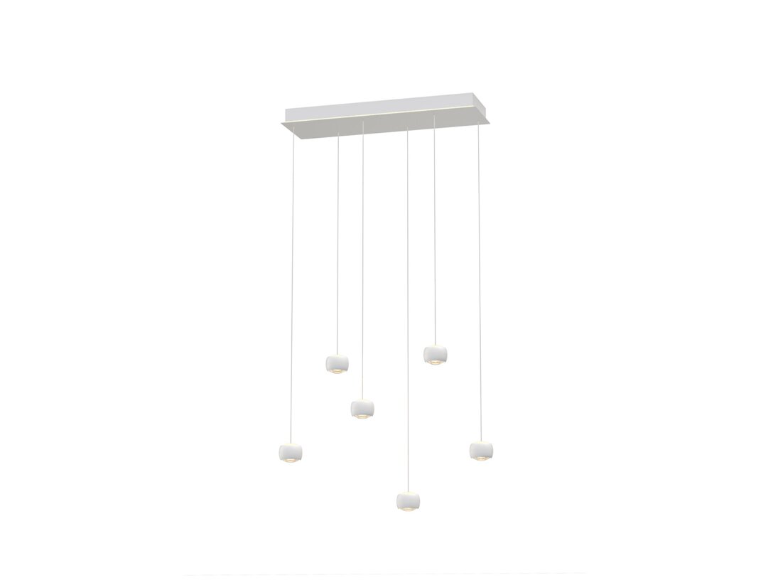 Lampa závěsná Kler Accessories Quiberon LED 33W 4600 lm 3000K, barva bílá, materiál kov