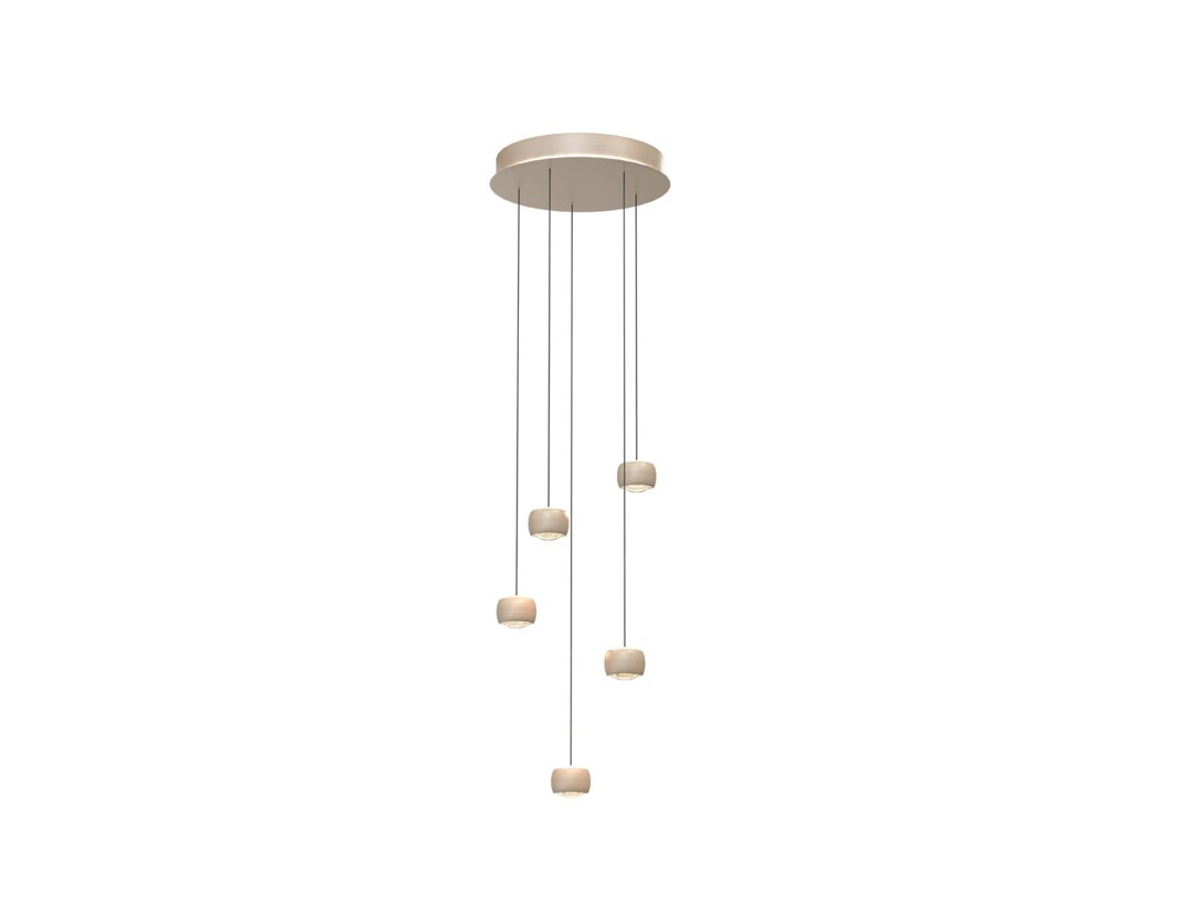 Lampa závěsná Kler Accessories Quiberon LED 27W 3800 lm 3000K, barva béžová, materiál kov