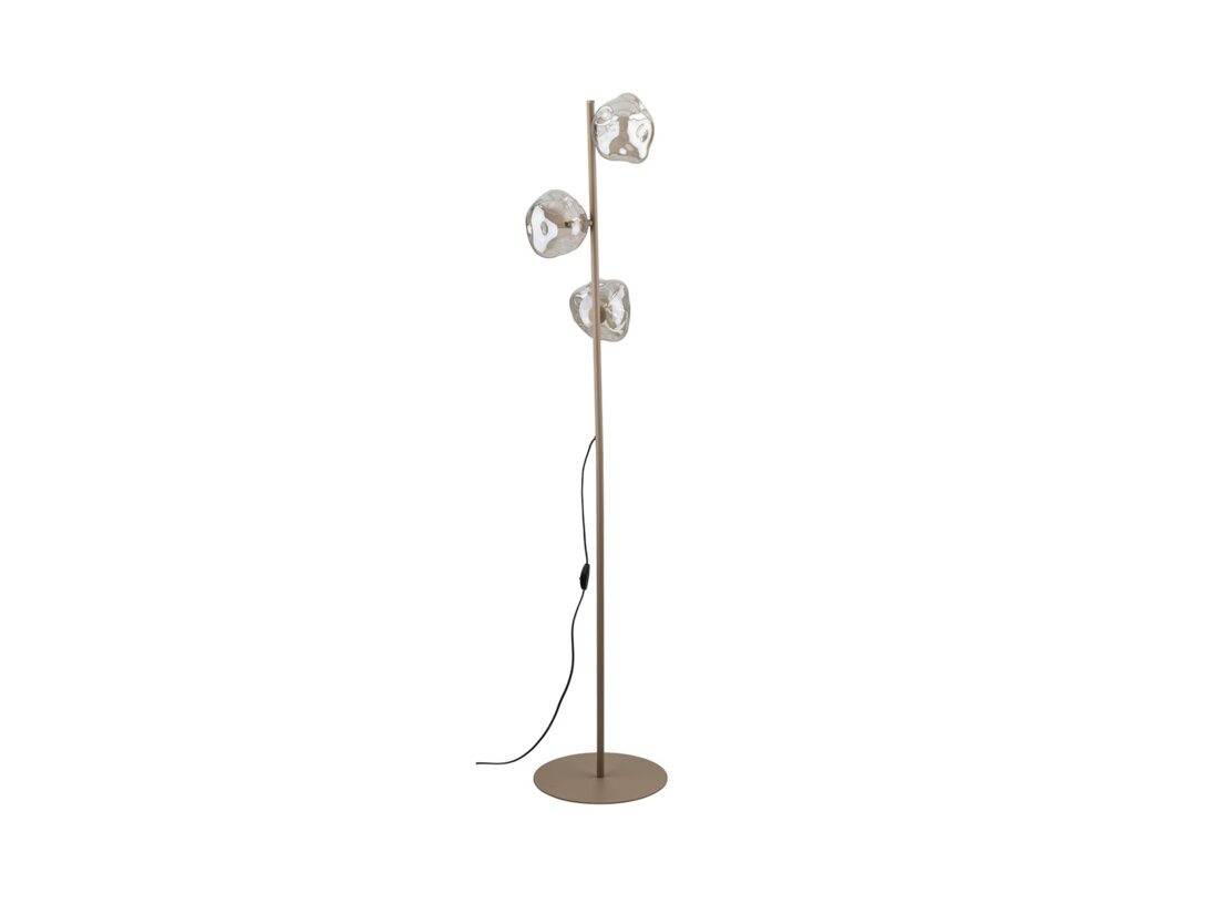 Lampa podłogowa Kler Accessories Lava 3x G9 LED max. 8W, kolor beżowy, materiał metal