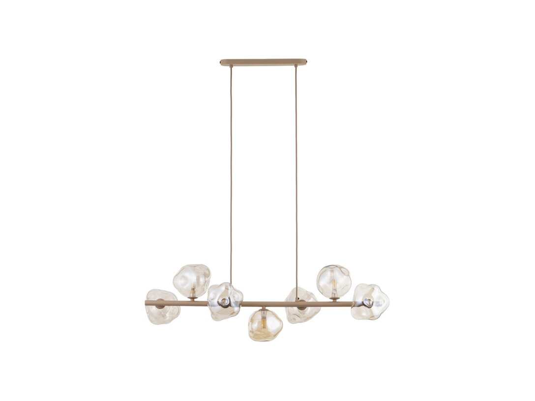 Lampa wisząca Kler Accessories Lava 7x G9 LED max. 8W, kolor beżowy, materiał metal