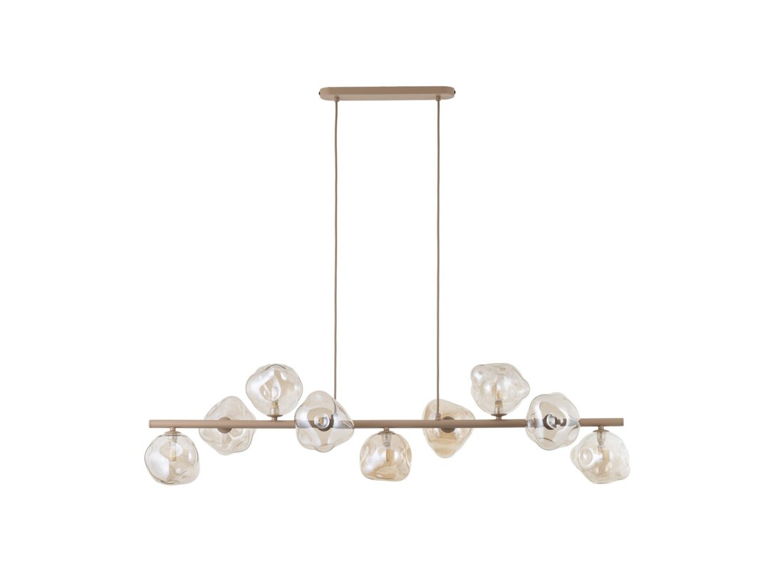 Lampa wisząca Kler Accessories Lava 9x G9 LED max. 8W, kolor beżowy, materiał metal