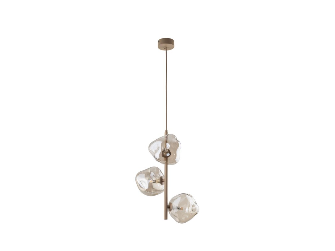 Lampa wisząca Kler Accessories Lava 3x G9 LED max. 8W, kolor beżowy, materiał metal