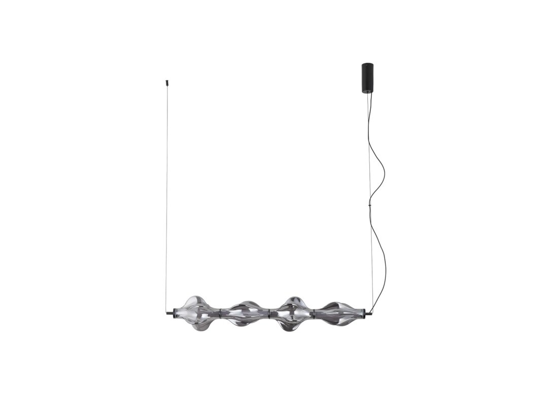 Lampa wisząca Kler Accessories Elva LED 3000K 3642lm, kolor czarny, materiał metal