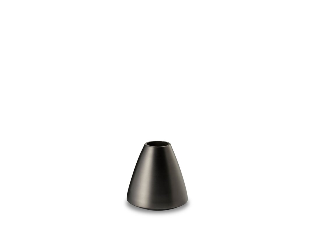 Wazon Philippi Lola 11,5 cm, kolor antracytowy, materiał stal nierdzewna