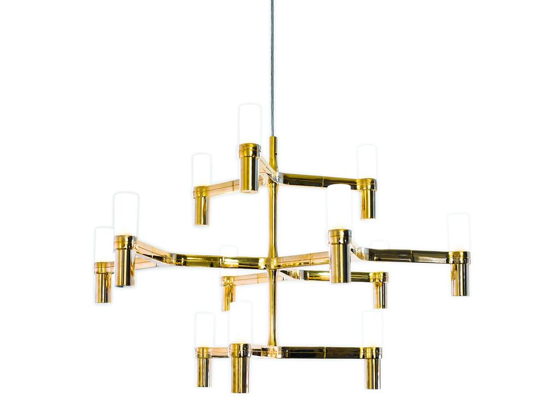 Lampa wisząca Nemo Crown minor , kolor złoty, materiał aluminium
