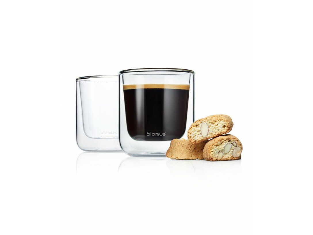 Zestaw 2 szklanek Blomus Nero 200 ml, materiał szkło, kolor transparentny