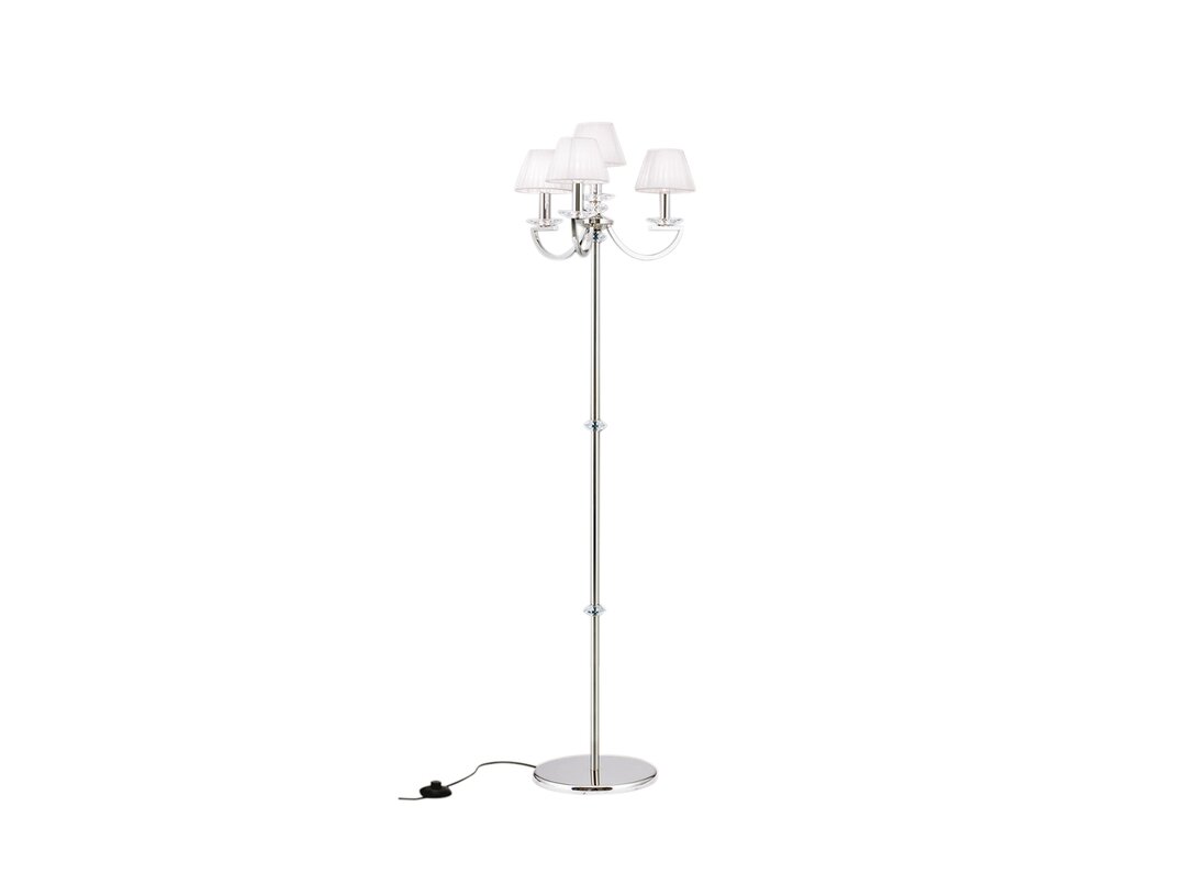Lampa podłogowa Orion Avala STL, srebrny E14x4, kolor srebrny, materiał stal szlachetna