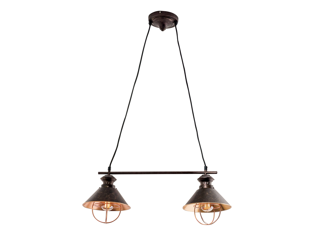 Lampa wisząca Orion Mathilda HL_6-16042_Vintage E27x2, kolor złoty, materiał metal