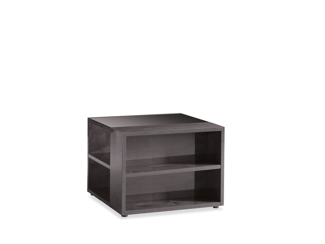 Stolik pomocniczy Alf Italia Heritage  x 70 cm, śr. , kolor szary, materiał fornir naturalny