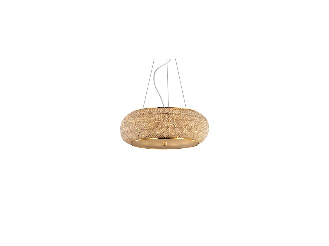 Lampa wisząca Ideal-Lux PASHA max 10 x 40W E14, kolor złoty, materiał metal