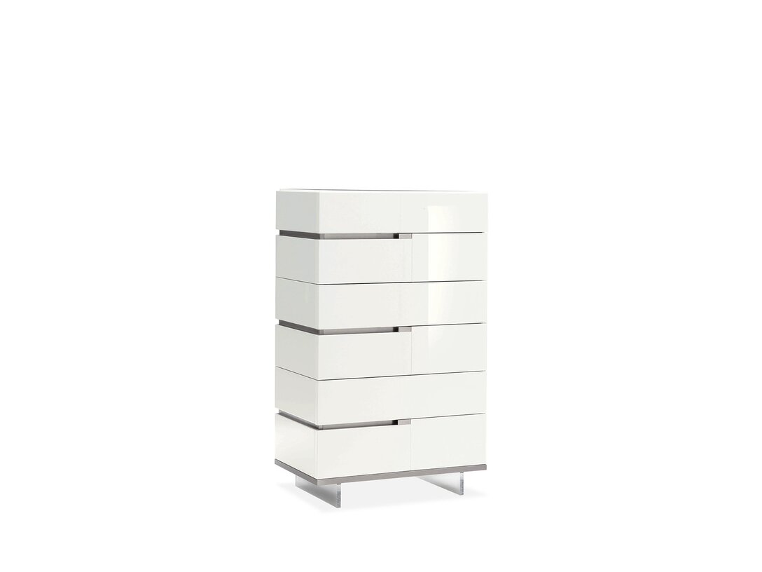 Komoda wysoka Alf Italia Artemide, kolor biały, materiał  - okleina laminowana