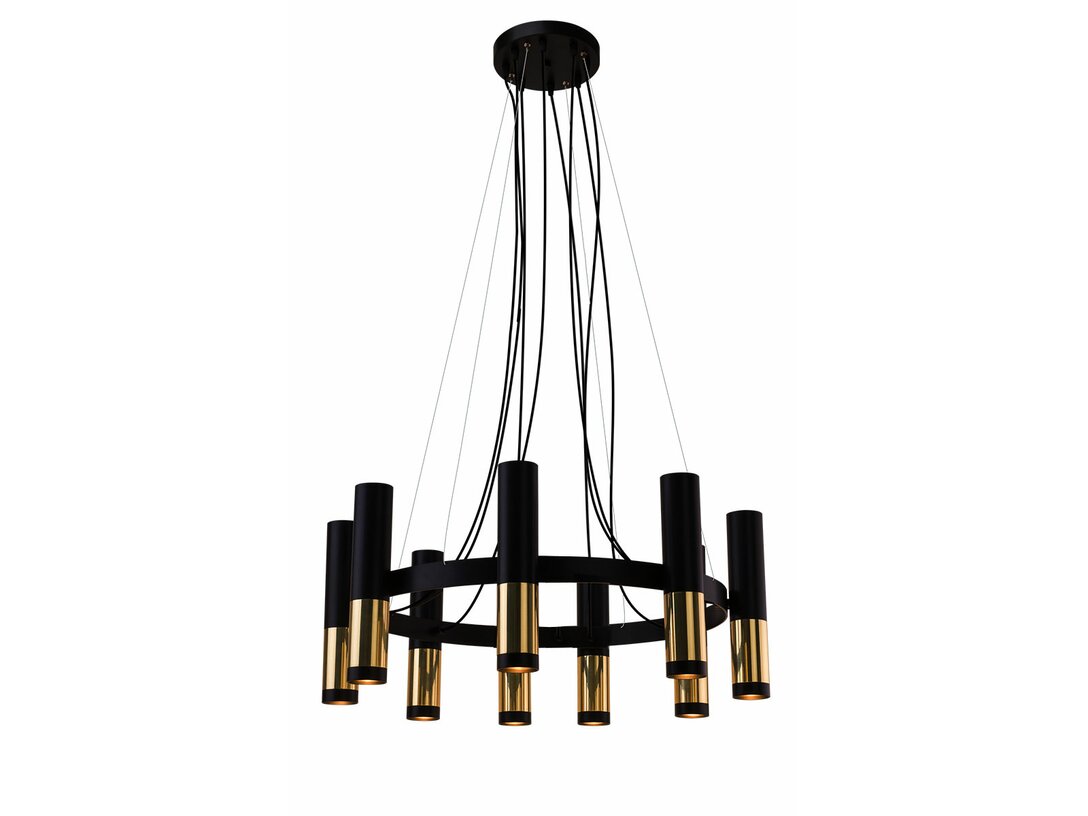 Lampa wisząca Kler Accessories Kavos 9 x GU10 / 50W, kolor czarny, materiał metal