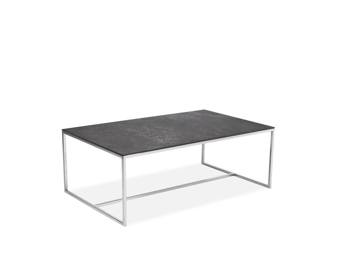 Stolik kawowy Tavolini Francesca  x 120 cm, śr. 80 cm, kolor czarny, materiał spiek kwarcowy