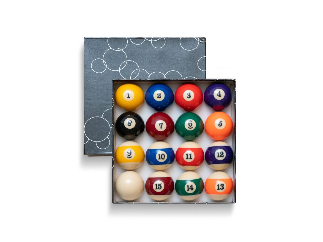 Kulečníková koule KLER Pool 57,2 standard , barva vícebarevné - , materiál plast - 
