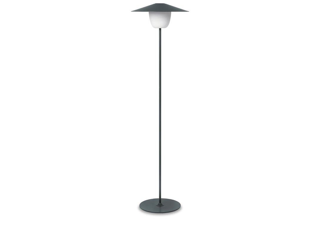 Lampa podłogowa ledowa Blomus Ani LED/1,2W, 120 lm, 3000 K, kolor grafitowy, materiał aluminium