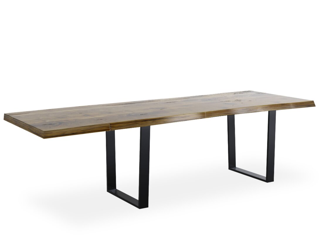 Stół Trebord Avangard 160/210 cm x 90 cm, śr. , kolor brązowy, materiał drewno, rozkładanie tak