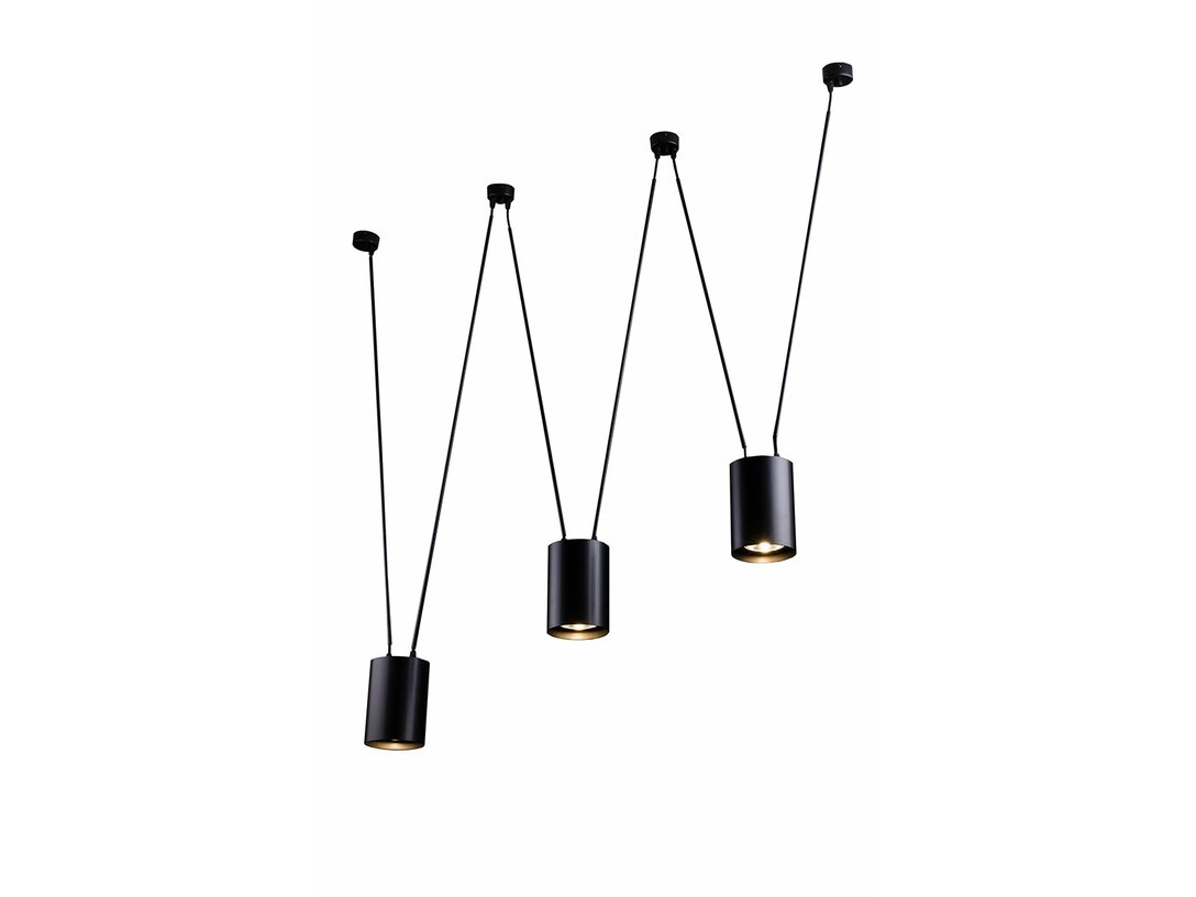 Lampa wisząca Kler Accessories Viwin 3xES111 GU10 max 50W, kolor czarny, materiał metal