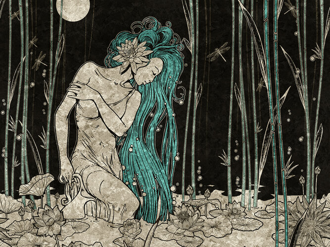 Tapeta Inkiostro Bianco Bluemoon