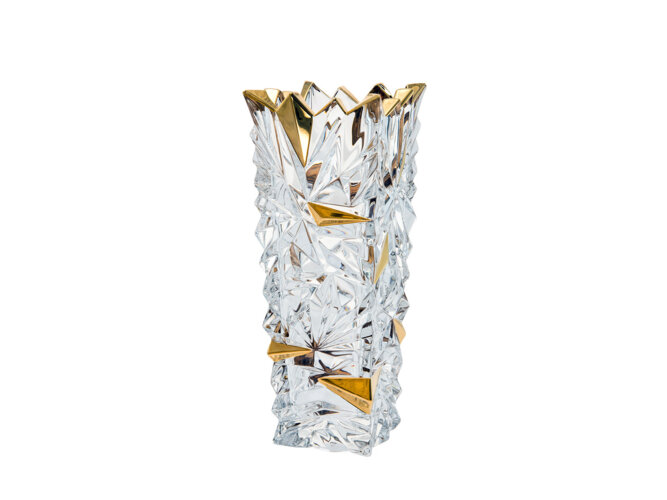 Wazon Bohemia Jihlava Glacier Gold