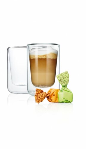 Zestaw 2 szklanek do cappuccino Blomus Nero 