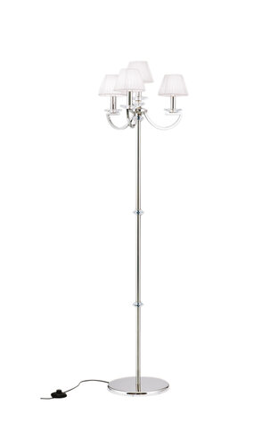 Lampa podłogowa Orion Avala STL, srebrny